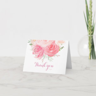 cartões de agradecimentos Floral