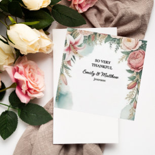 Cartões de agradecimentos Floral Arch Designer