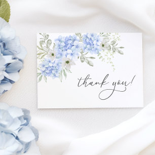 Cartões de agradecimentos Floral Azul