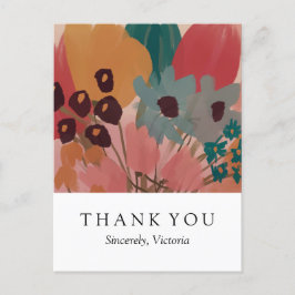 Cartões de agradecimentos Floral - cartão postal