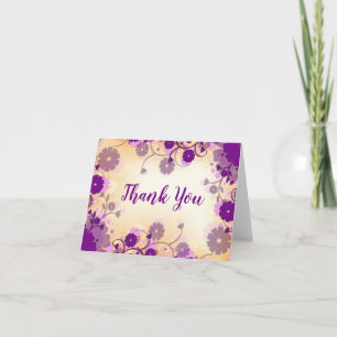 Cartões de agradecimentos Floral com Vazio de Flor