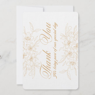 Cartões de agradecimentos Floral Elegante - Appre