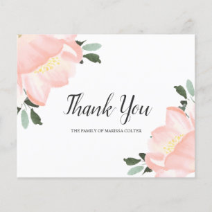 Cartões de agradecimentos Floral Floral de Orçamen
