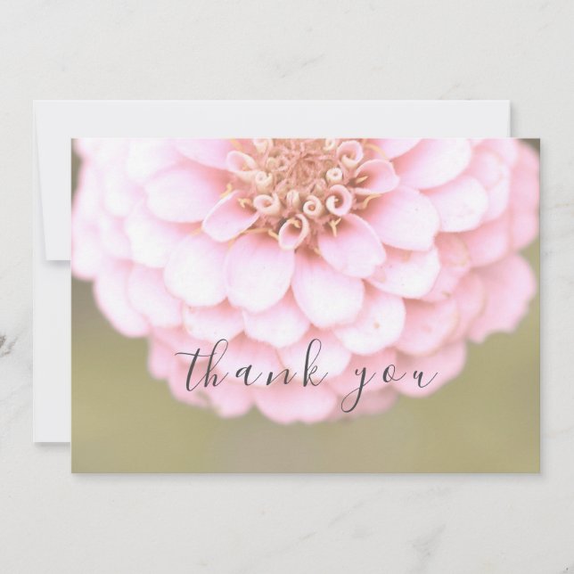 Cartões de agradecimentos Floral Floral Flor, Rosa (Frente)