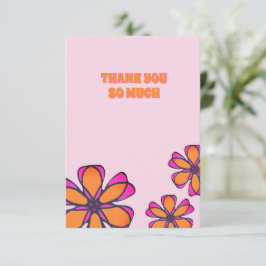 Cartões de agradecimentos Floral Modern Boho