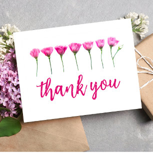 Cartões de agradecimentos - Floral para a Apreciaç
