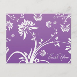 Cartões de agradecimentos Floral Puro