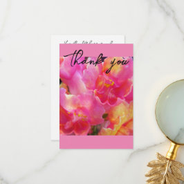 Cartões de agradecimentos Floral Rosa bonito