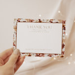 Cartões de agradecimentos Floral Russo Wild Bloom<br><div class="desc">Nosso obrigado rústico WILD BLOOM que você tem uma placa de chá de fraldas plana apresenta cores boêmicas impressionantes e uma combinação simples de serif e sans serif typografia.</div>