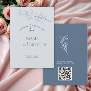 Cartões de agradecimentos Floral Simples Boho