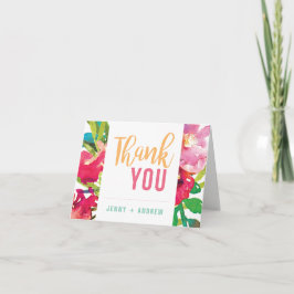 Cartões de agradecimentos Floral Tropical