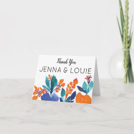 Cartões de agradecimentos Floral Vibrante