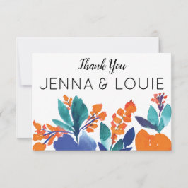 Cartões de agradecimentos Floral Vibrante