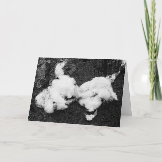 cartões de agradecimentos fluffy para baixo (Frente)