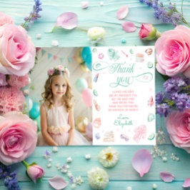 Cartões de agradecimentos Fotográfico de aniversár