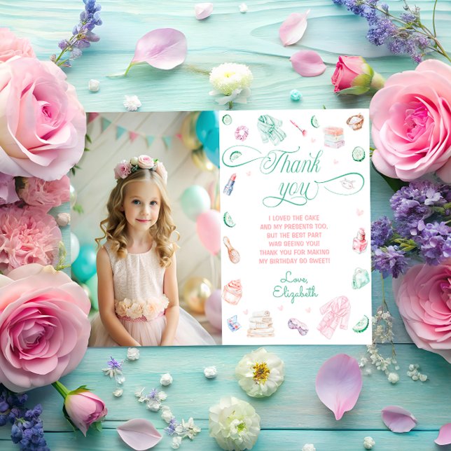 Cartões de agradecimentos Fotográfico de aniversár (Criador carregado)