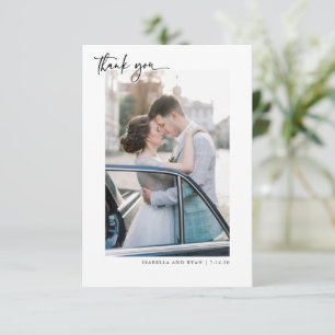 Cartões de agradecimentos Fotográfico de Casamen