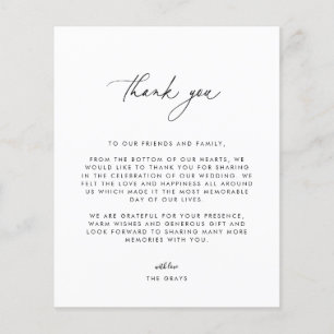 Cartões de agradecimentos Fotográfico de Casamen