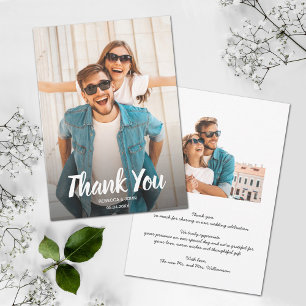 Cartões de agradecimentos Fotográfico de Casamen