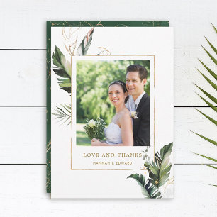 Cartões de agradecimentos Fotográfico de Casamen