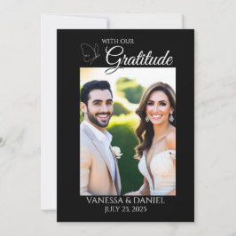 Cartões de agradecimentos Fotográfico de Casamento