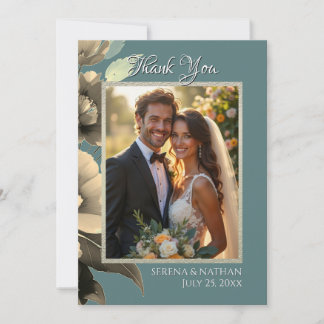 Cartões de agradecimentos Fotográfico de Casamento