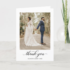 Cartões de agradecimentos Fotográfico de Casamento
