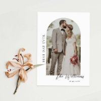 Cartões de agradecimentos Fotográfico de Casamento