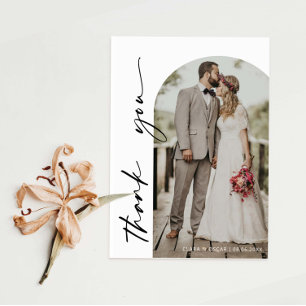 Cartões de agradecimentos Fotográfico de Casamento