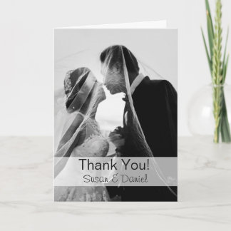 Cartões de agradecimentos Fotográfico de Casamento