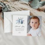 cartões de agradecimentos fotográfico de comunhão<br><div class="desc">design de cartão com fotos de grama de pintura aquosa de moldura elegante. O texto e a redação,  bem como outras características deste design,  podem ser personalizados.</div>
