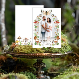 Cartões de agradecimentos Fotográfico do Chá de fr