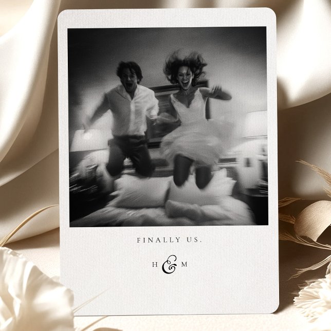 cartões de agradecimentos Fotográfico "Finalmente  (Criador carregado)