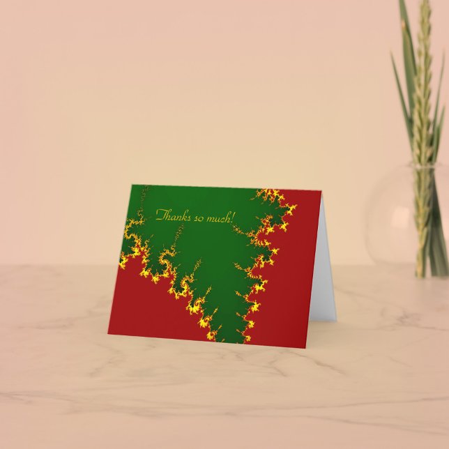 Cartões de agradecimentos Fractal de Natal (Criador carregado)