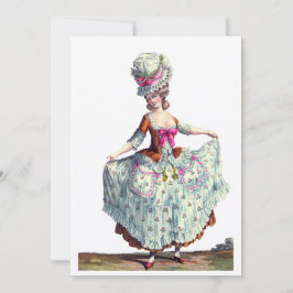 Cartões de agradecimentos francês Fashion Marie An