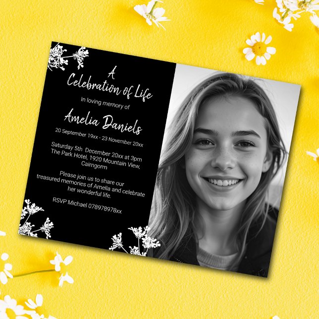 Cartões de agradecimentos Funcional de Flores Selv (Criador carregado)