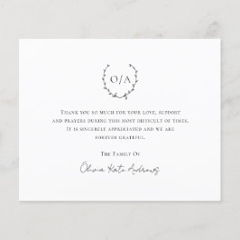 Cartões de agradecimentos Funcional do Orçamento d