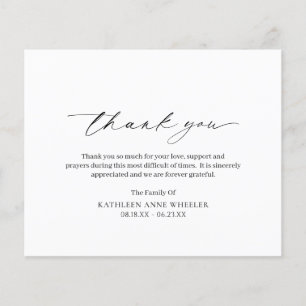 Cartões de agradecimentos Funeral Clássico do Orça