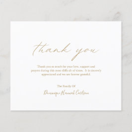 Cartões de agradecimentos Funeral de Orçamento Dou