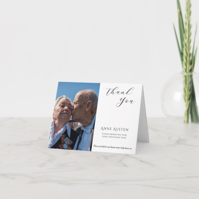 Cartões de agradecimentos Funeral Dobrado - Com Gr (Frente)