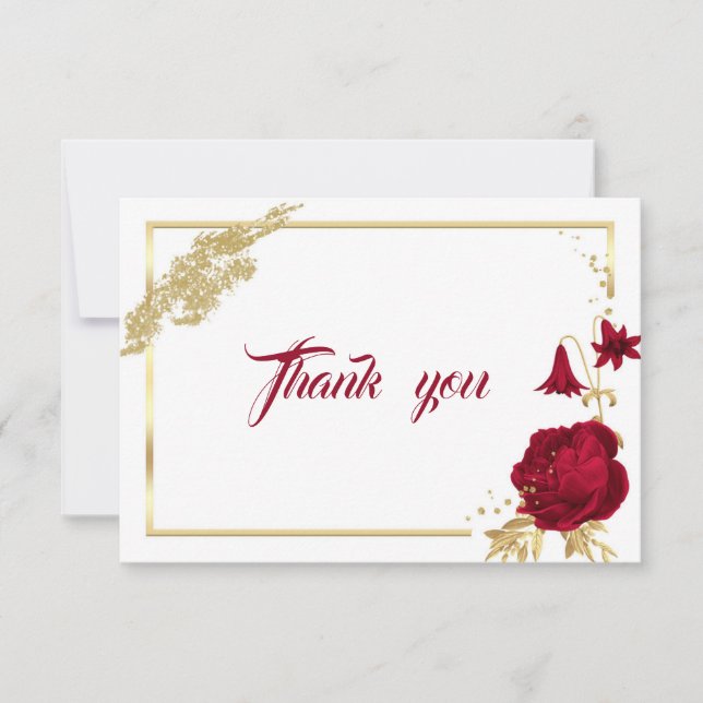 cartões de agradecimentos geométrico das flores do (Frente)