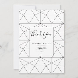 Cartões de agradecimentos Geométrico Elegante De C
