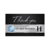 Cartões de agradecimentos global do Office Busines