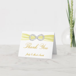 Cartões de agradecimentos Infinito De Casamento De