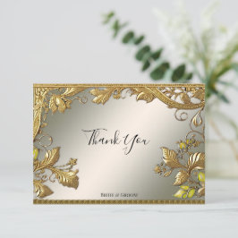 Cartões de agradecimentos Inverso Decorativo Doura
