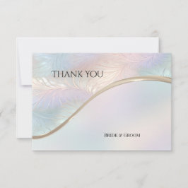 Cartões de agradecimentos Iridescente Moderno Abst