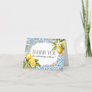 Cartões de agradecimentos Itália da Costa Amalfi