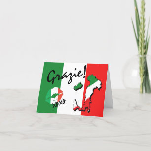 Cartões de agradecimentos italiano Grazie