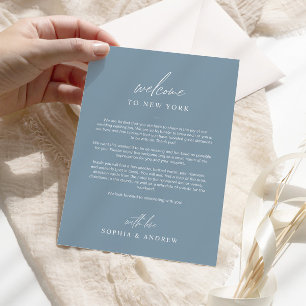 Cartões de agradecimentos Itinerário de Boas-vinda