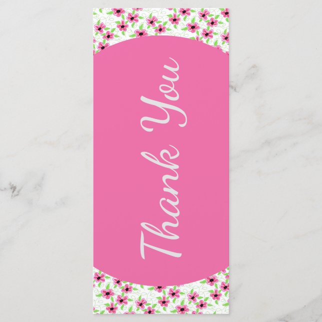 Cartões de agradecimentos Itinerário do Dia do Cas (Frente)